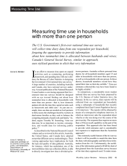 Measuring time use in households with more than one person