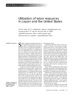 Utilization of labor resources in Japan and the United States