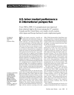 U.S. labor market performance in international perspective