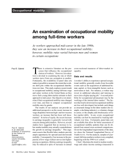 An examination of occupational mobility among full-time workers