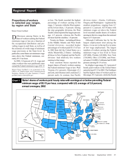 Proportions of workers in selected pay ranges, by region and State.