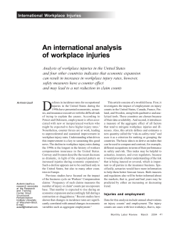 An international analysis of workplace injuries