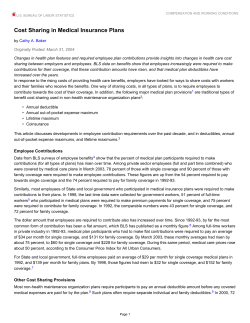 Cost Sharing in Medical Insurance Plans