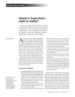 Alaska s brain drain : myth or reality?