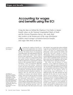 Accounting for wages and benefits using the ECI