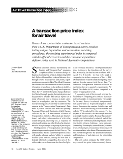 A transaction price index for air travel