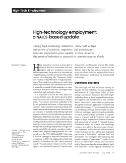 High-technology employment: a-based update