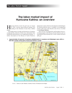The labor market impact of Hurricane Katrina: an overview
