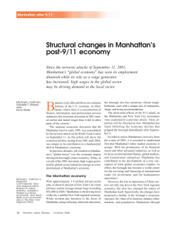 Structural changes in Manhattan s post-9/11 economy