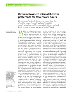 Overemployment mismatches: the preference for fewer hours
