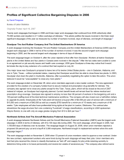 Profiles of Significant Collective Bargaining Disputes in 2006
