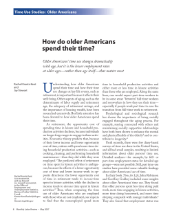 How do older Americans spend their time?