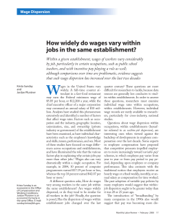 How widely do wages vary within jobs in the same establishment?