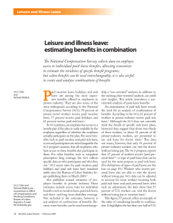 Leisure and illness leave: estimating benefits in combination