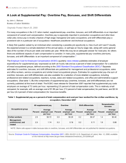 A Look at Supplemental Pay: Overtime Pay, Bonuses, and Shift Differentials