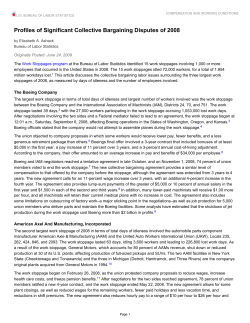 Profiles of Significant Collective Bargaining Disputes of 2008