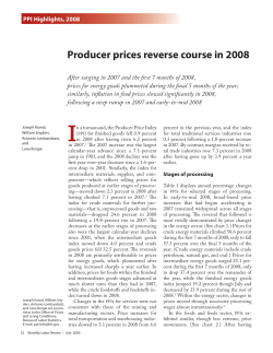 Producer prices reverse course in 2008