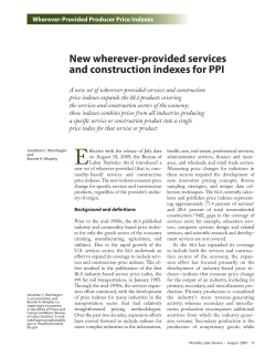 New wherever-provided services and construction indexes for PPI