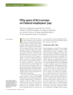 Fifty years of BLS surveys on Federal employees pay