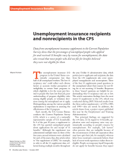 Unemployment insurance recipients and nonrecipients in the CPS