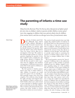 The parenting of infants: a time-use study