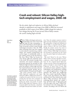 Crash and reboot: Silicon Valley high-tech employment and wages, 2000-08