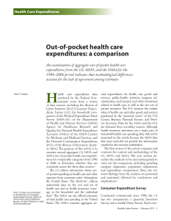 Out-of-pocket health care expenditures: a comparison