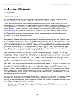 How Does Your 401(k) Match Up?