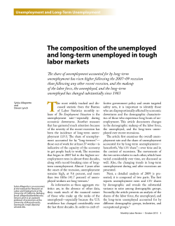 The composition of the unemployed and long-term unemployed in tough labor markets