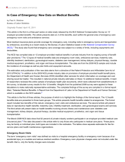 In Case of Emergency: New Data on Medical Benefits