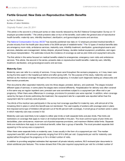 Fertile Ground: New Data on Reproductive Health Benefits