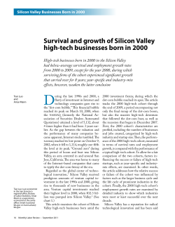 Survival and growth of Silicon Valley high-tech businesses born in 2000