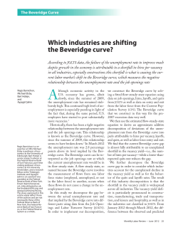 Which industries are shifting the Beveridge curve?