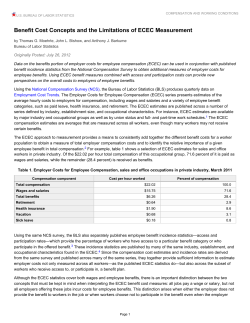 Benefit Cost Concepts and the Limitations of ECEC Measurement