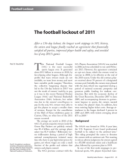 The football lockout of 2011