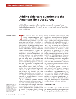 Adding eldercare questions to the American Time Use Survey
