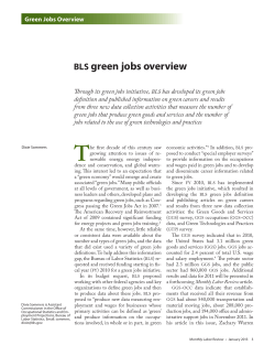 BLS green jobs overview