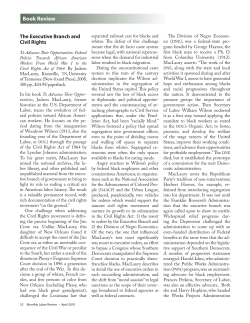 The Executive Branch and Civil Rights