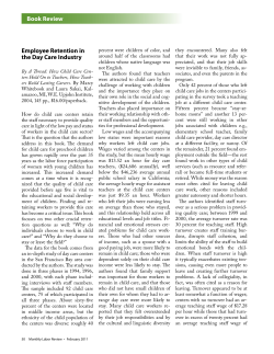 Employee Retention in the Day Care Industry