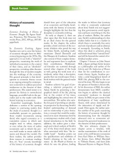 History of economic thought