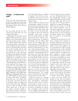 Lonely. . . or alone and well?