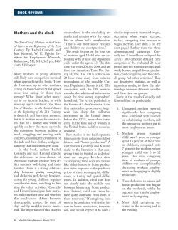 Mothers and the clock