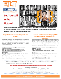 TESOL and Bilingual Course Information and Frequently Asked Questions