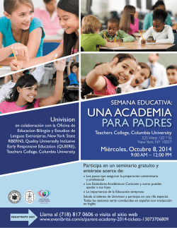 October 8, 2014 - Parent Institute