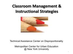 Classroom Management