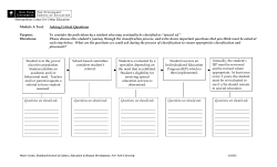 Critical Questions Worksheet