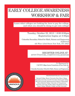 See Attached Flyer