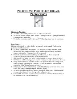Download Policies and Procedures for Blackbox Theatre here