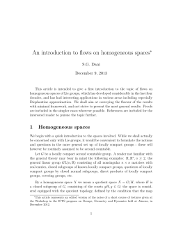 Lecture Note of Dani