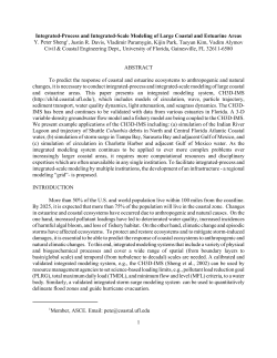 Integrated-Process and Integrated-Scale Modeling of Large Coastal and Estuarine Areas. In: Proceedings of the 8th International Conference on Estuarine and Coastal Modeling (ASCE, St. Petersburg, Florida), pp. 407&ndash;422. 2004